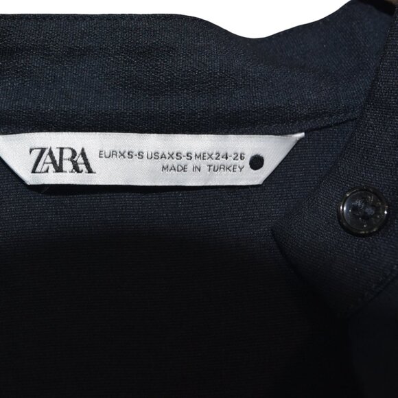 Zara Oversized Asym Hem Shirt Wide Cuffling Cuffs Modern Minimal Capsule XS - Picture 6 of 10